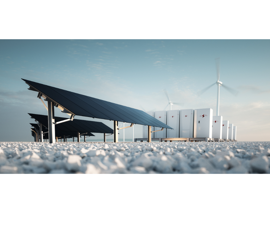 Installation de stockage d'énergie BESS pour la gestion des énergies renouvelables en France.